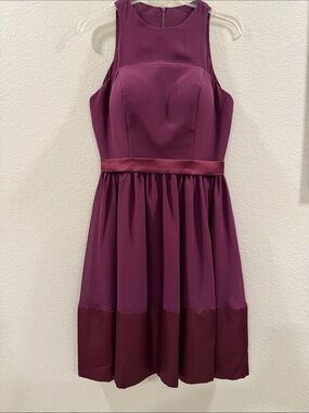 Elegant Purple Sleeveless Dress